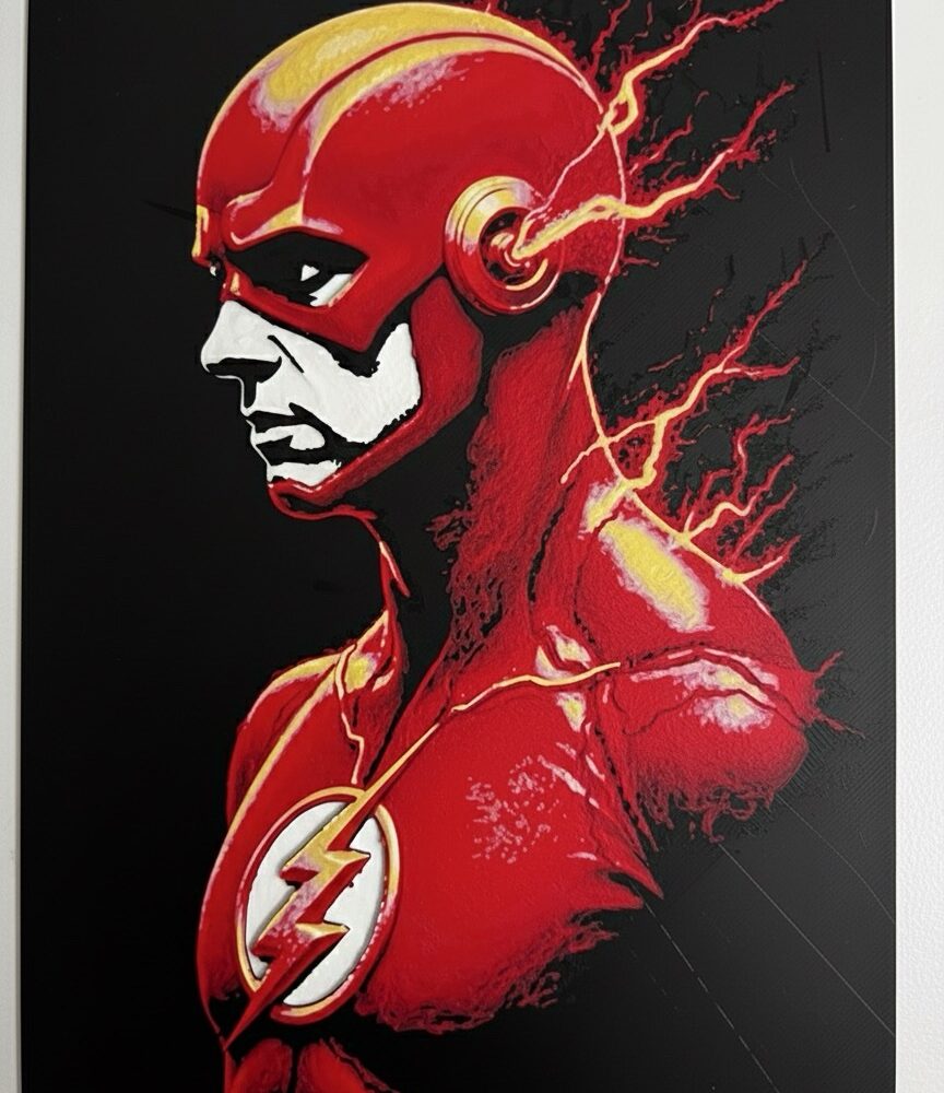 The Flash 3D Wall Art